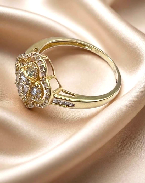 NO BRAND Clover Diamond Ring