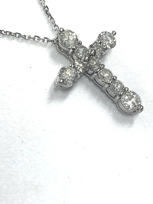 NO BRAND Cross Diamond Necklace