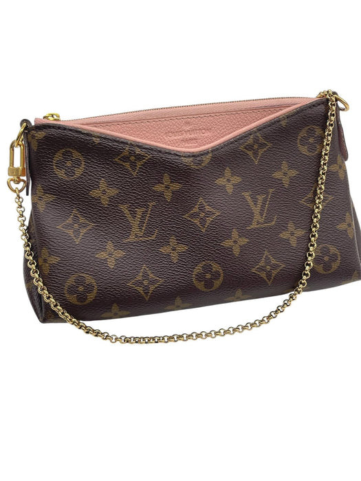 LOUIS VUITTON Pallas Monogram Clutch 2-Way Bag