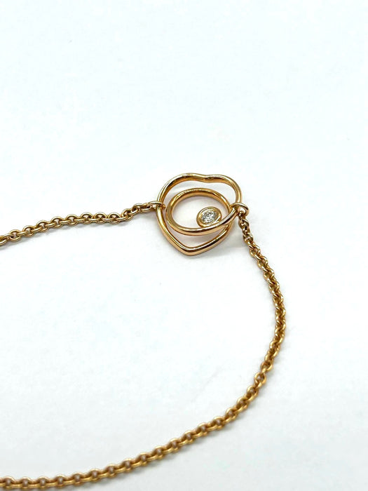 HERMES Vertige Coeur 1P Diamond Heart Bracelet