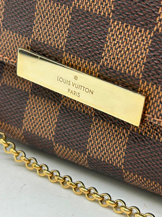 LOUIS VUITTON Favorite MM Damier Ebene Shoulder Bag