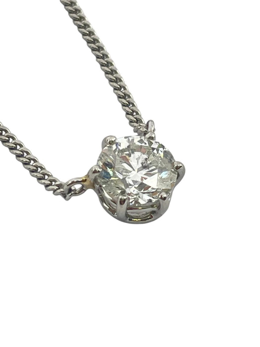 NO BRAND Diamond Stud Necklace