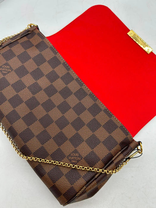 LOUIS VUITTON Favorite MM Damier Ebene Shoulder Bag