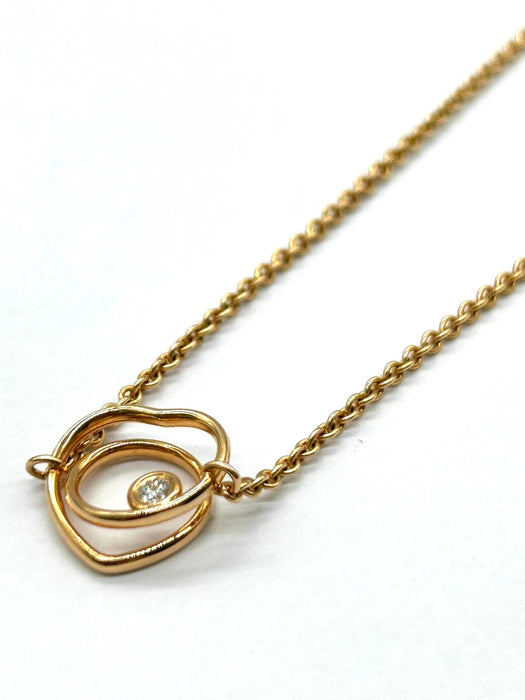 HERMES Vertige Coeur 1P Diamond Heart Bracelet