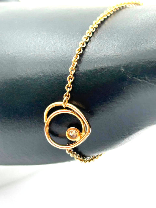 HERMES Vertige Coeur 1P Diamond Heart Bracelet