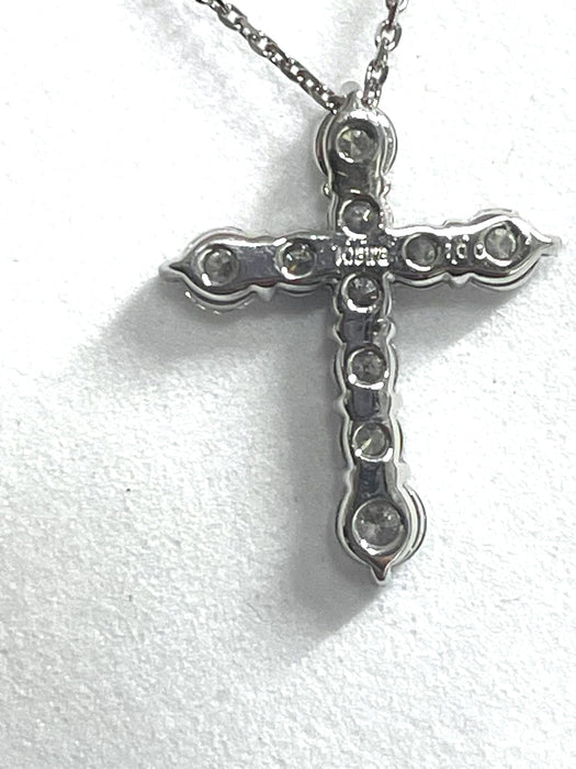 NO BRAND Cross Diamond Necklace