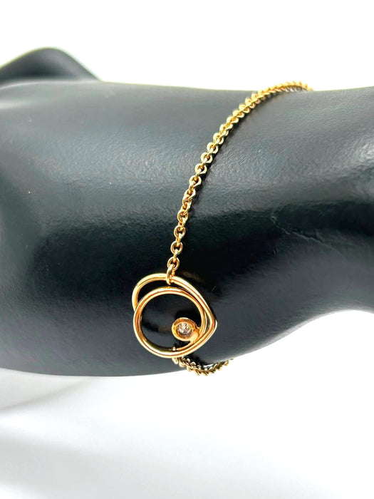 HERMES Vertige Coeur 1P Diamond Heart Bracelet