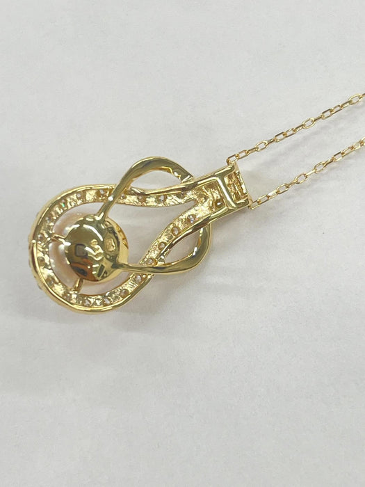 NO BRAND Pearl Diamond Necklace