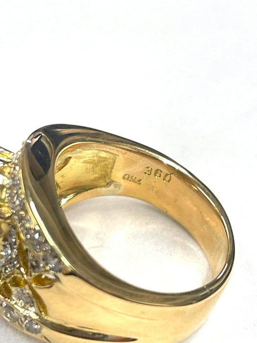 NO BRAND Pink Tourmaline Diamond Ring