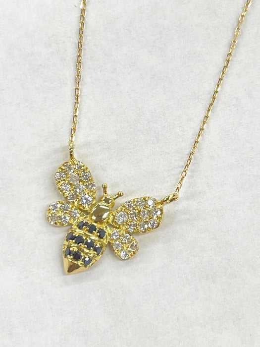 NO BRAND Bee Diamond Necklace
