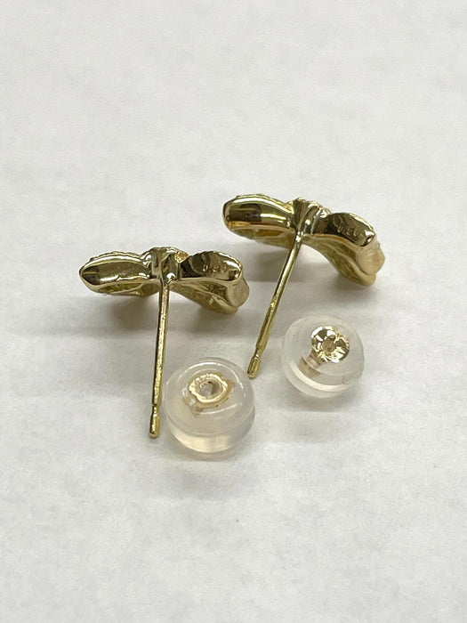 NO BRAND Ribbon Diamond Earrings