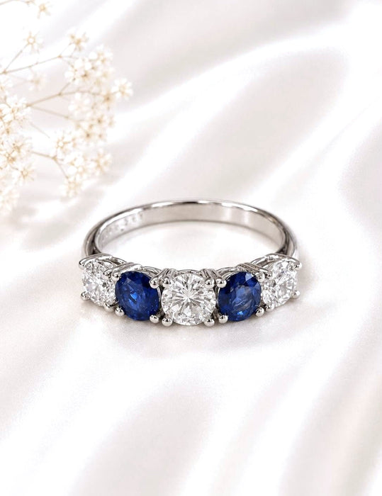 NO BRAND Sapphire & Diamond Ring