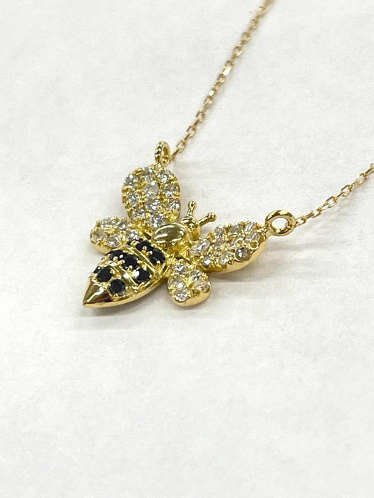 NO BRAND Bee Diamond Necklace