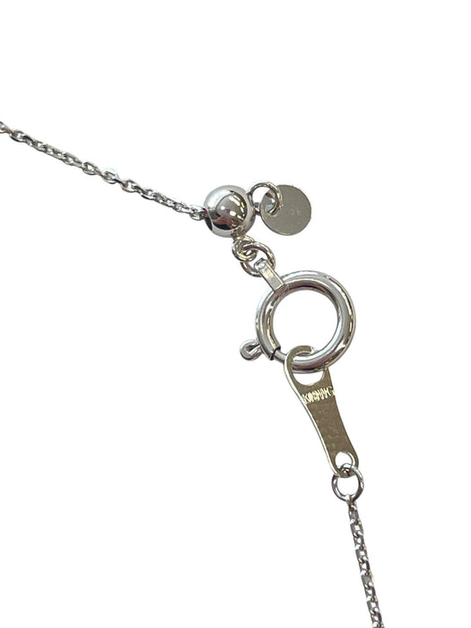 NO BRAND Clover Sapphire and Diamond Necklace