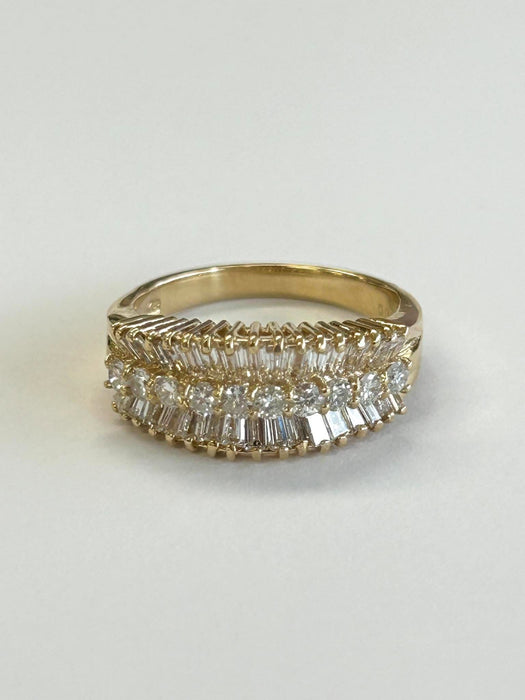 NO BRAND Baguette Diamond Ring