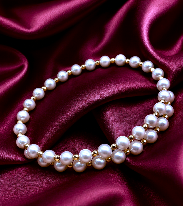 NO BRAND Akoya Natural Blue Bracelet