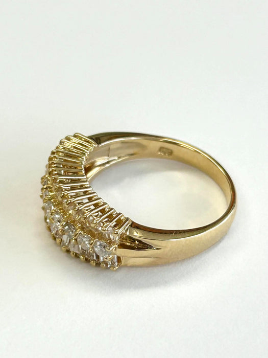 NO BRAND Baguette Diamond Ring
