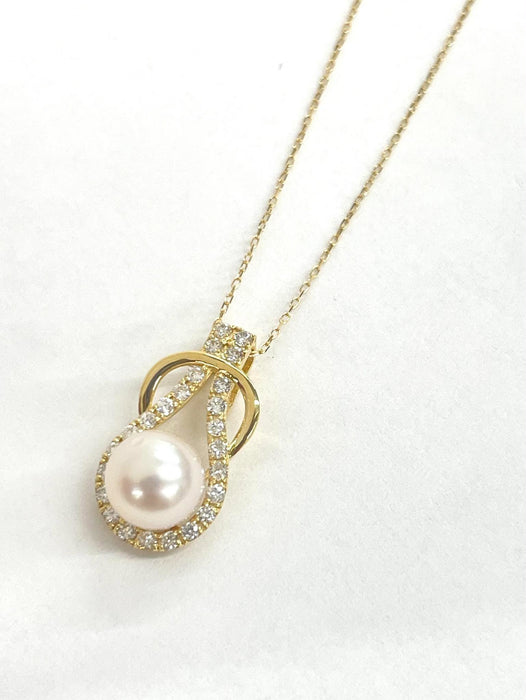 NO BRAND Pearl Diamond Necklace