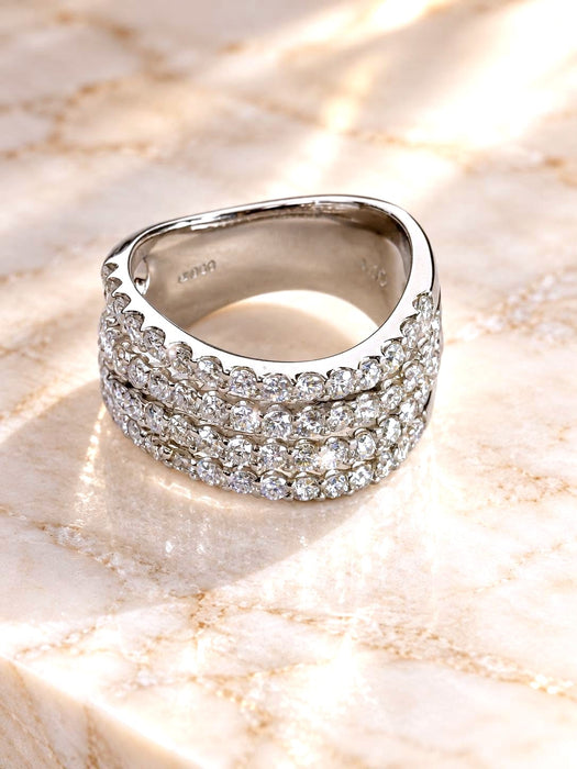 NO BRAND Cluster Diamond Ring