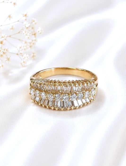 NO BRAND Baguette Diamond Ring