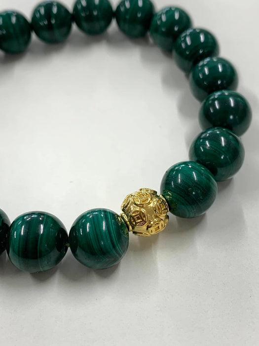 NO BRAND Malachite Piyao Luckyball Bracelet