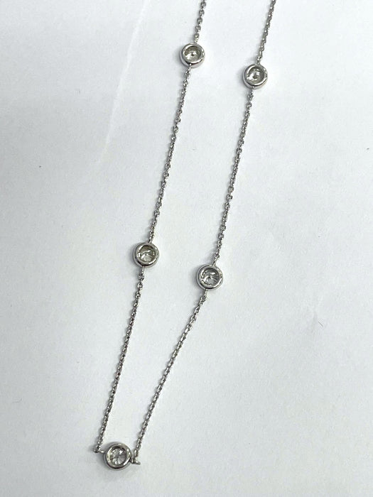 NO BRAND Station Diamond Necklace