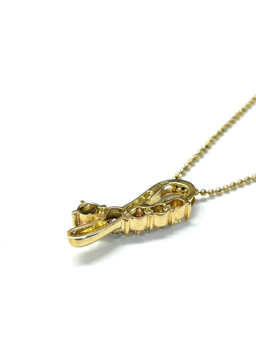 NO BRAND Twist Diamond Necklace