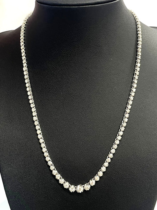 NO BRAND Tennis Diamond Necklace