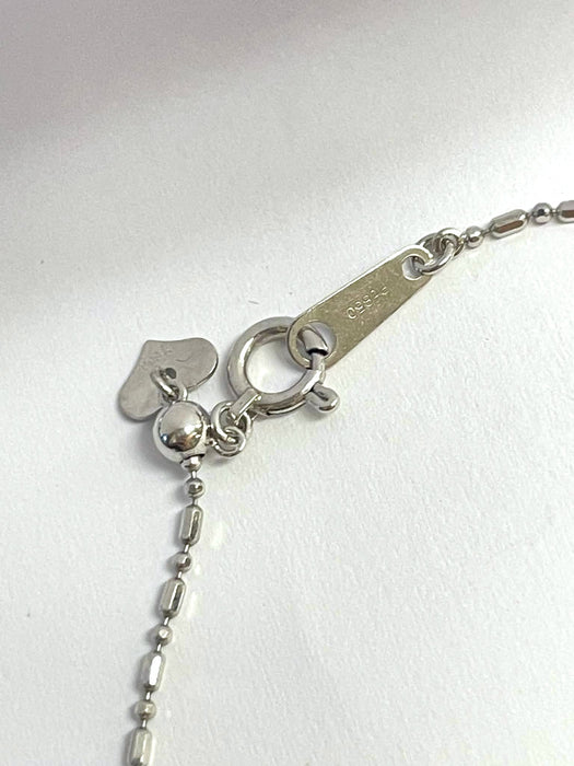 NO BRAND Blue and White Diamond Necklace