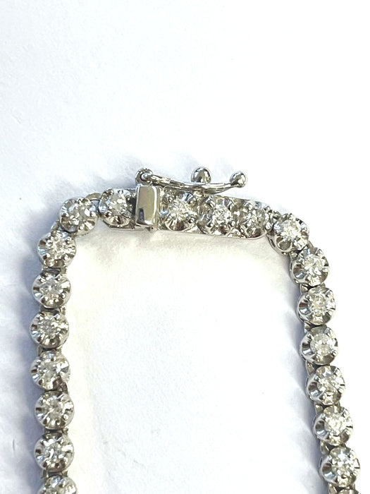 NO BRAND Tennis Diamond Necklace