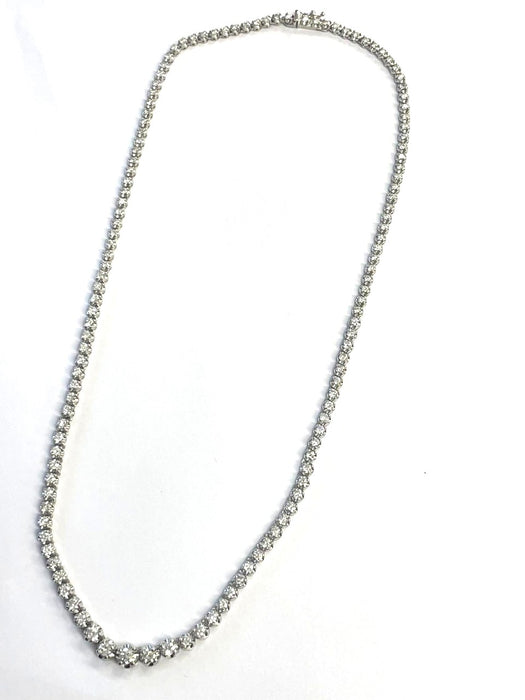 NO BRAND Tennis Diamond Necklace