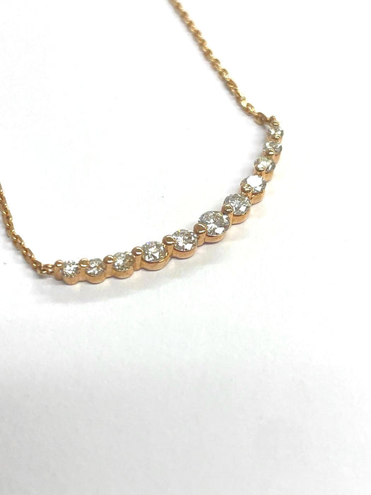 NO BRAND Smile Diamond Necklace