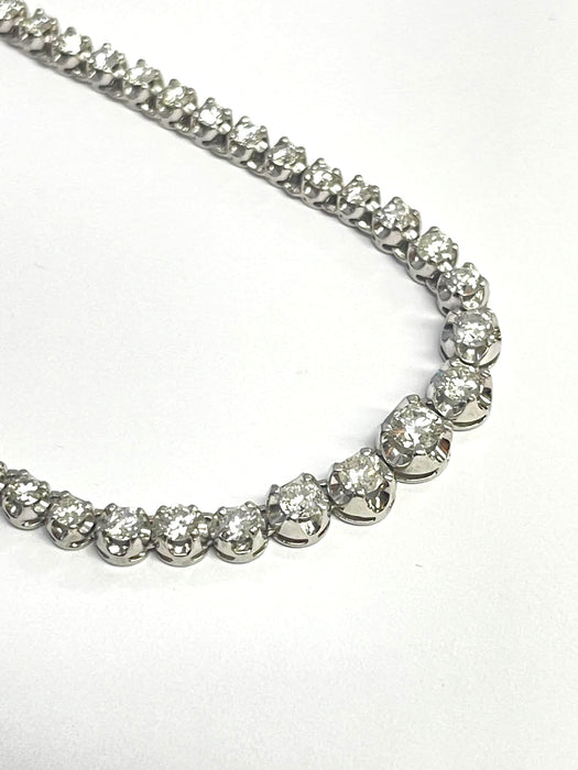 NO BRAND Tennis Diamond Necklace