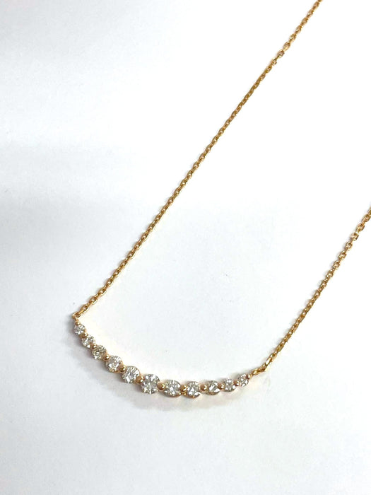 NO BRAND Smile Diamond Necklace