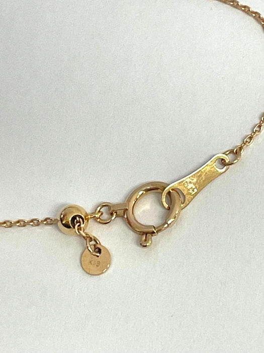 NO BRAND Square Diamond Necklace