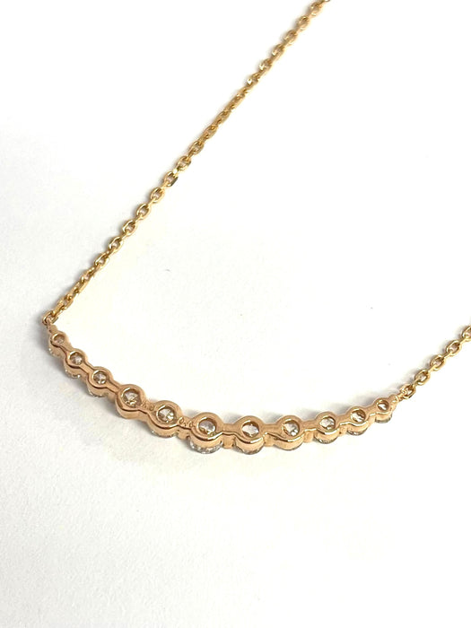 NO BRAND Smile Diamond Necklace