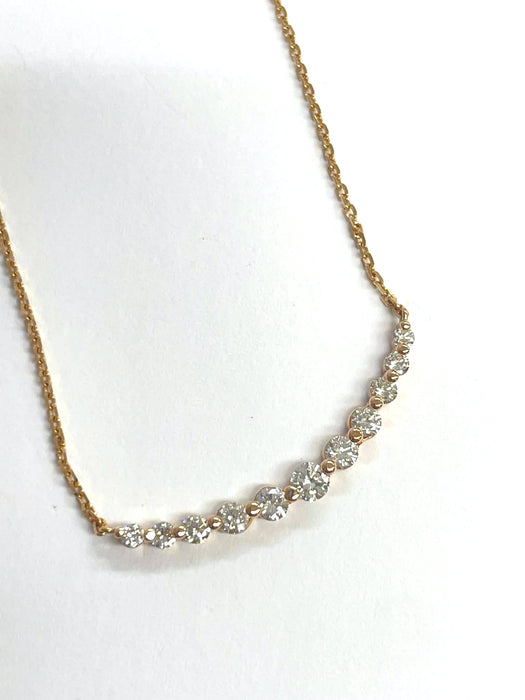 NO BRAND Smile Diamond Necklace
