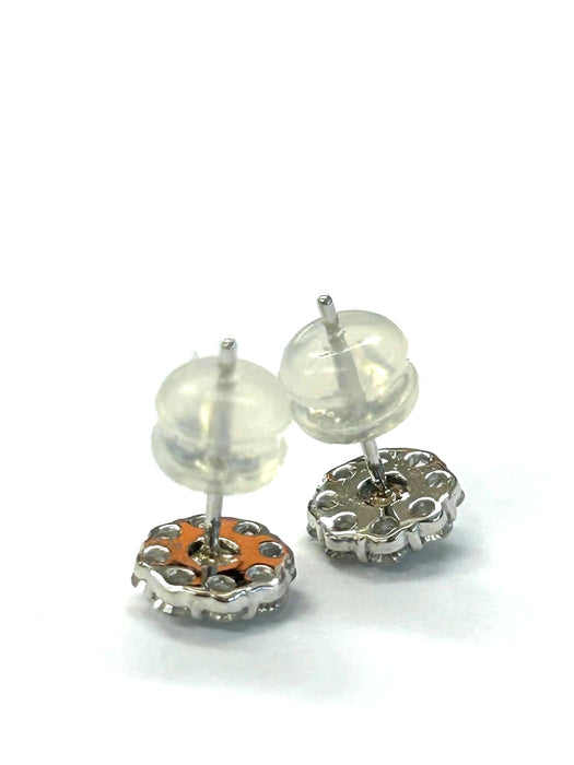 NO BRAND Emerald Rositas Diamond Stud Earrings