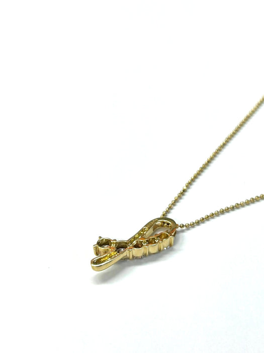 NO BRAND Twist Diamond Necklace