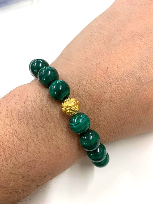 NO BRAND Malachite Piyao Luckyball Bracelet