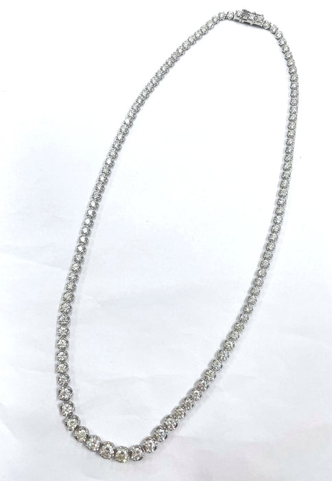 NO BRAND Tennis Diamond Necklace