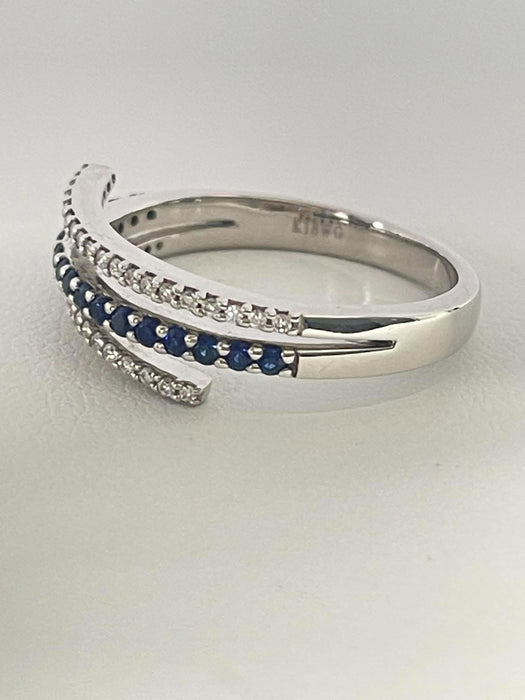 NO BRAND Sapphire & Diamond Ring