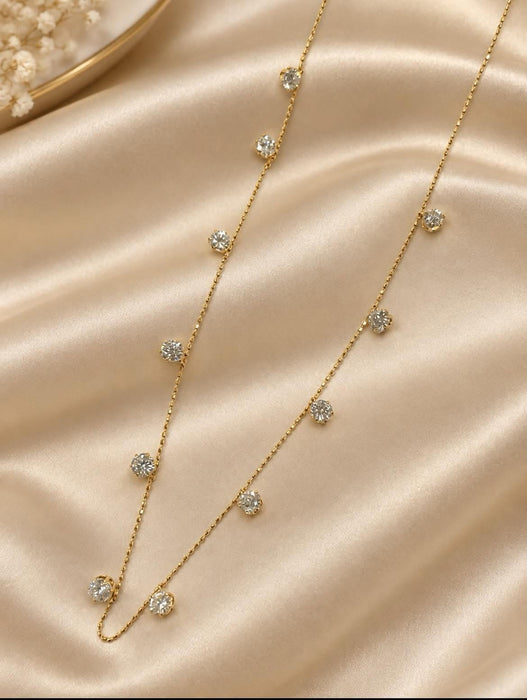 NO BRAND Station Diamond Necklace