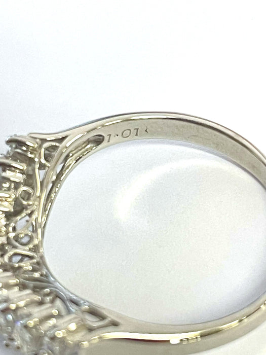 NO BRAND V Baguette Diamond Ring