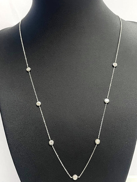 NO BRAND Station Diamond Necklace