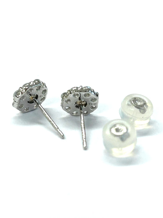 NO BRAND Emerald Rositas Diamond Stud Earrings