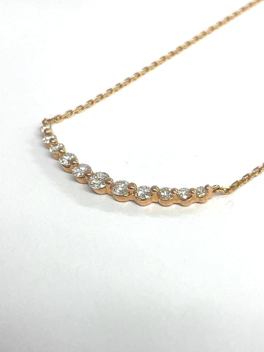 NO BRAND Smile Diamond Necklace