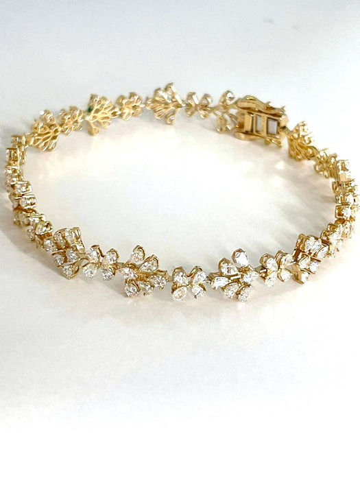 NO BRAND Clover Diamond Bracelet