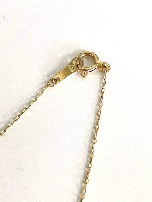 NO BRAND Lotus Flower Diamond Necklace
