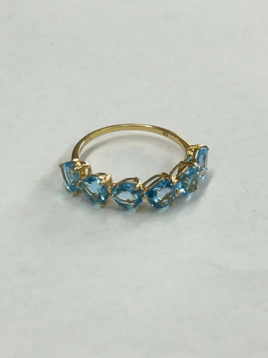 NO BRAND Swiss Blue Topaz Ring